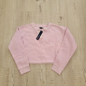 Ocean Drive Light Pink Buttoned Sweater Crop Top